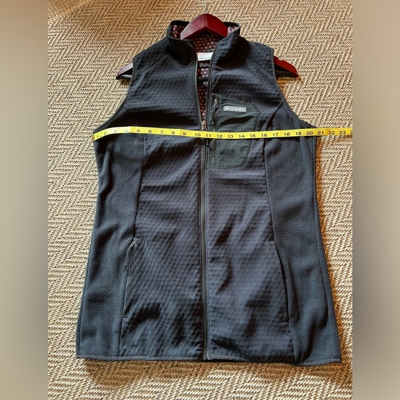 Columbia Omni Heat Women’s Tunic Length Vest Size Large Black Fleece - Picture 5 of 8